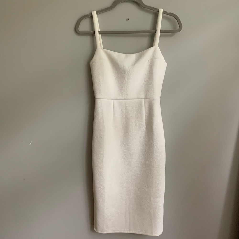 SELFIE LESLIE White Midi Dress